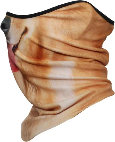Vista 3 de AXBXCX 3D Animal Neck Gaiter Warmer Windproof Face Mask Scarf for Ski Halloween Costume