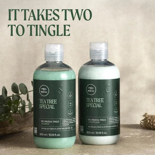 Vista 14 de Champú especial de Tea Tree, Limpieza profunda, Refresca el cuero cabelludo, Para todo tipo de cabello, especialmente cabello graso