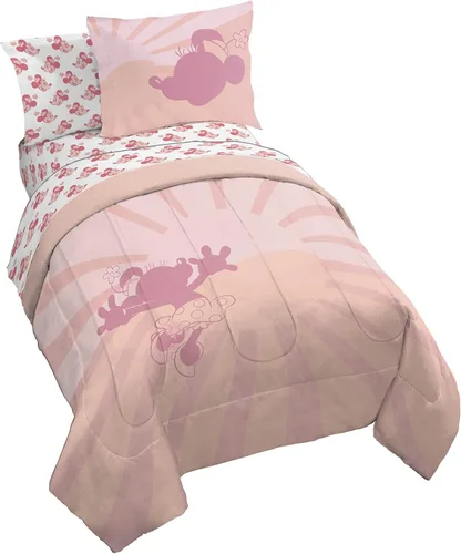 Vista 36 de Jay Franco Disney Lilo and Stitch - Juego de edredón tamaño Twin, ropa de cama de 5 piezas, incluye juego de sábanas y fundas de almohada, ropa