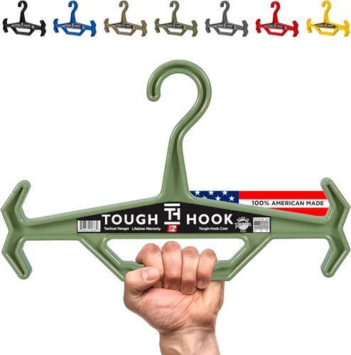 Vista 10 de Tough Hook ID - Percha de identificación resistente, fabricada en Estados Unidos, tapa de 200 libras, portaplatos, equipo táctico, buceo BCD
