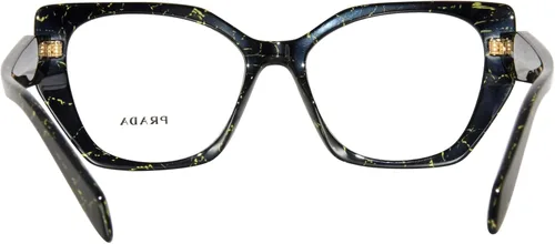 Vista 4 de Prada PR 18WV Asian Fit 19D1O1 54 Nuevas gafas para mujer, Mármol amarillo negro