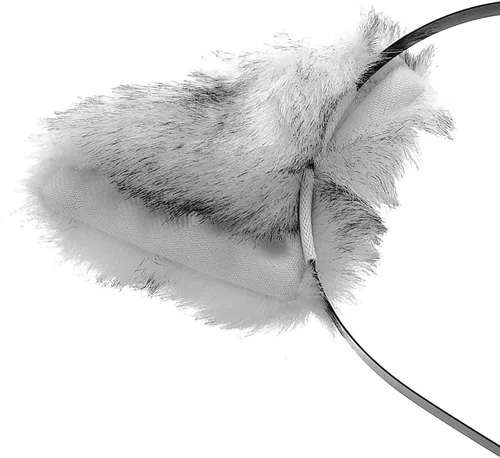Vista 3 de E-TING - Diadema de pelo largo con orejas de gato para cosplay