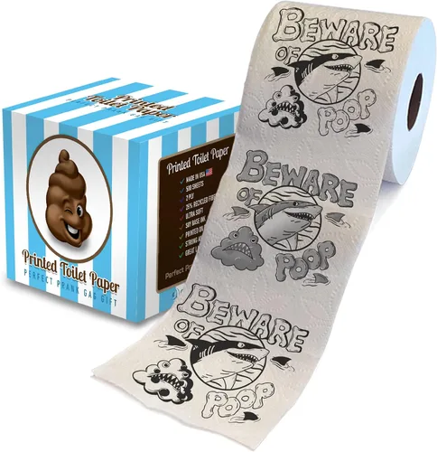 Vista 9 de Printed TP Beware of Bear Poop - Papel higiénico impreso para broma, sorpresa, decoración de baño, regalo novedoso para hombres, mujeres, amigos