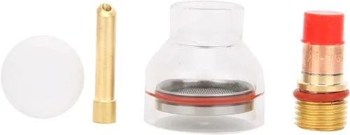 Vista 7 de Taza de vidrio de la antorcha, accesorios de la antorcha de soldadura, lente de gas, resistencia fuerte estabilidad resistencia a altas temperaturas