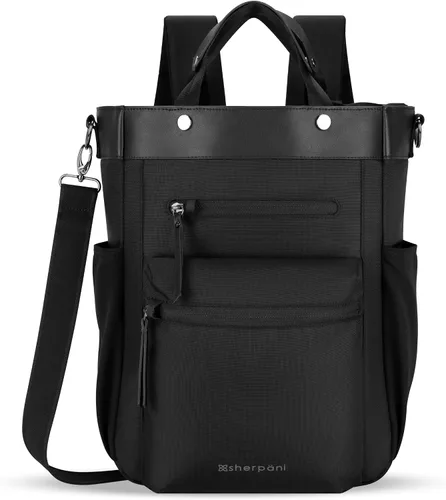Vista 9 de Sherpani Soleil, mochila convertible antirrobo, bolsa 3 en 1, bolso cruzado, bolsa de viaje de 18 L, se adapta a portátiles de 13 pulgadas