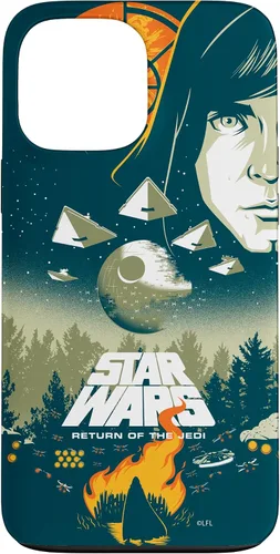Vista 24 de Star Wars Funda con póster de película retro ilustrada con el regreso del Jedi para iPhone 17