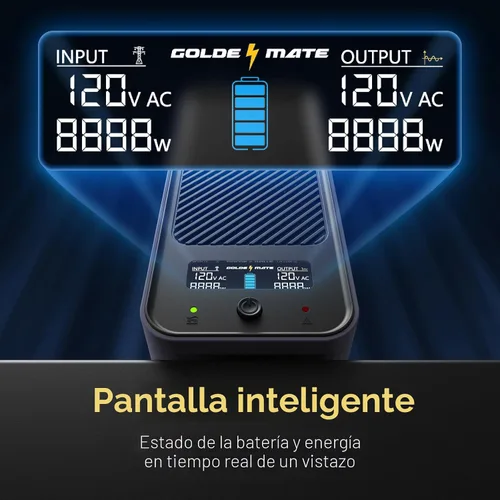 Vista 4 de GOLDENMATE Batería de reserva y protector de sobretensiones de batería de Gris