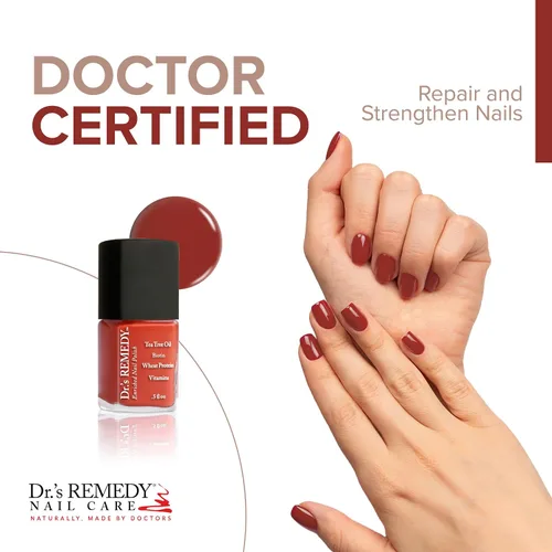 Vista 2 de Dr’s Remedy Esmalte de uñas enriquecido: No tóxico, totalmente natural y orgánico - Formulado por médicos: Fortalece, restaura, cura y protege