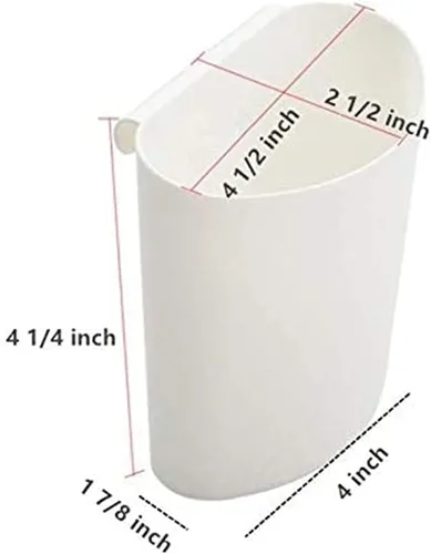 Vista 2 de 4 portavasos colgantes, accesorios para carrito rodante, contenedores de plantas, macetas colgantes, ahorro de espacio, cubo de almacenamiento