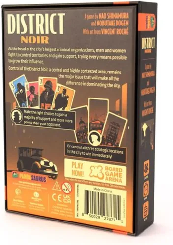 Vista 2 de Juego de cartas District Noir: controla el inframundo criminal en una batalla estratégica, divertido juego familiar para niños y adultos, a partir