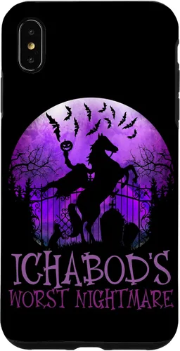 Vista 7 de iPhone 14 La peor pesadilla de Ichabod, funda de Halloween de jinete sin cabeza