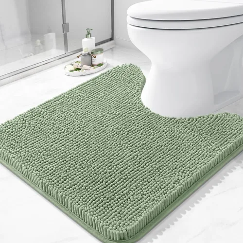 Vista 171 de Arotive Alfombras de baño de felpilla extrasuaves y absorbentes, de 24 x 16 pulgadas, lavables a máquina, parte trasera de goma antideslizante