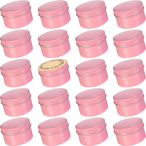 Vista 18 de Latas de aluminio con tapa de rosca verde de 4 oz (4.1 fl oz) con etiquetas