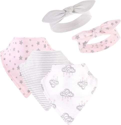 Vista 12 de Hudson Baby Conjunto de babero y diadema de algodón unisex para bebé Leopard Mamas Mini