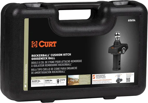 Vista 10 de CURT 60654 RockerBall - Bola de cuello de cisne de enganche de 2-5/16 pulgadas, 30,000 libras