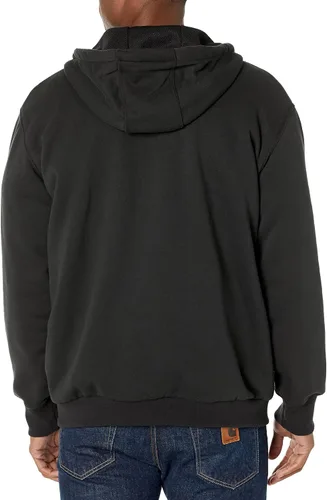 Vista 2 de Carhartt Rain Defender - Sudadera con cremallera completa con forro térmico y ajuste holgado para hombre, Latón