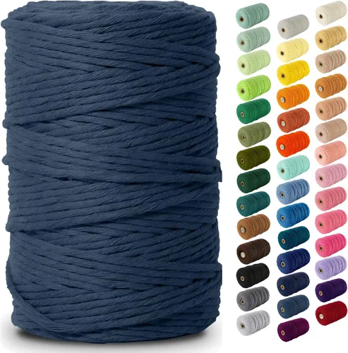 Vista 50 de Nook Theory Hilo de macramé de 3mm 109 yardas - Cuerda de macramé suave de 4mm, 5mm perfecta para nudos - Suministros de macramé para colgadores