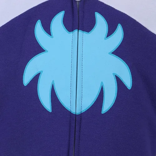 Vista 4 de Marvel Conjunto de sudadera y pantalones con capucha y cremallera para niñas de Spider-Gwen Ghost Spider - MoradoBlanco
