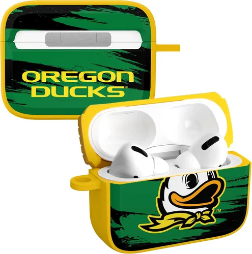 Vista 5 de Affinity Bands Oregon Ducks HDX - Funda compatible con Apple AirPods Pro 1 y 2 (serie Champion)
