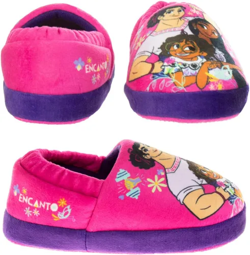 Vista 5 de DISNEY Pantuflas de princesa Encanto Cenicienta Ariel Jasmine Tianna para niñas, ligeras, cálidas, cómodas, suaves, Aline Girls (niños pequeños)