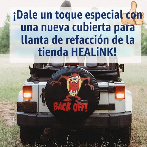 Vista 2 de Cubierta de rueda de repuesto, de piel de PVC, impermeable, a prueba de polvo, con bandera estadounidense, para Jeep Liberty Wrangler Rv Backoff