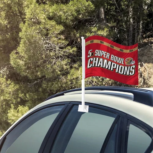 Vista 6 de Rico Industries NFL - Bandera de coche de doble cara, accesorio para coche