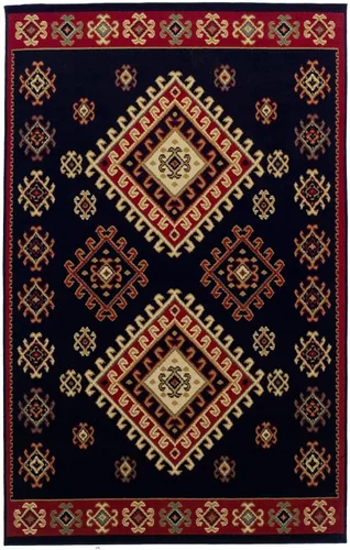 Vista 18 de SUPERIOR Alfombra Tradicional Santa Fe Colección 3 x 5 - Rojo