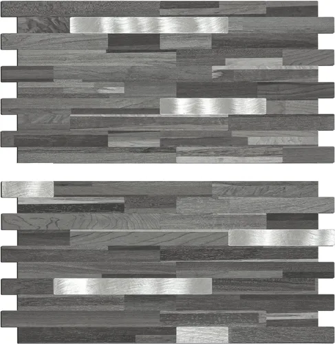 Vista 9 de Midcard 20 hojas de azulejos de pared de PVC para salpicaduras, para salpicaduras de cocina