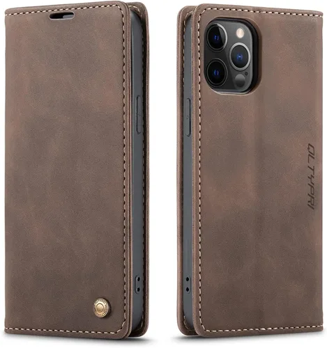 Vista 96 de QLTYPRI Para iPhone Air Case Wallet Con Tarjetero, Vintage PU Cuero Kickstand Cierre Magnético A Prueba De Golpes Folio Libro Funda Para IPhone 17