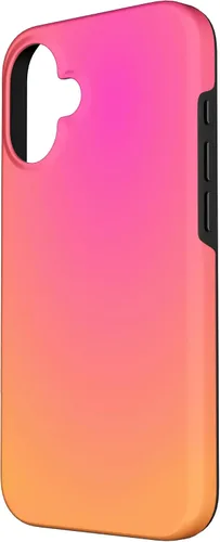 Vista 2 de Funda para iPhone 16 rosa y naranja degradado lindo Aura Aesthetic para mujer
