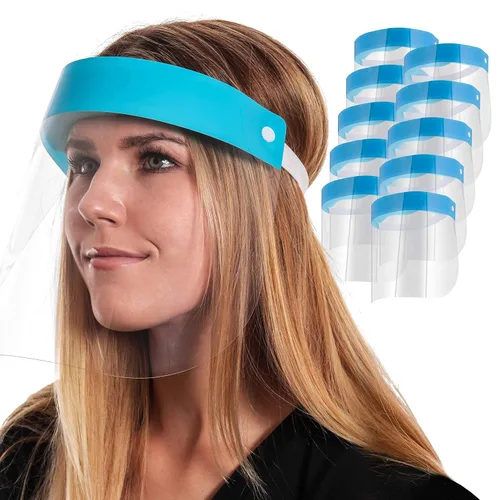 Vista 11 de Salon World Safety Face Shields - Protectores faciales de seguridad ultra transparentes de protección facial completa para proteger los ojos