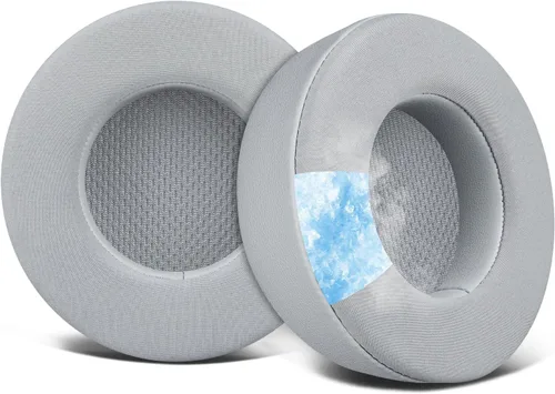 Vista 13 de SOULWIT Almohadillas de enfriamiento para auriculares Corsair Virtuoso, almohadillas con espuma de aislamiento de ruido de alta densidad, grosor