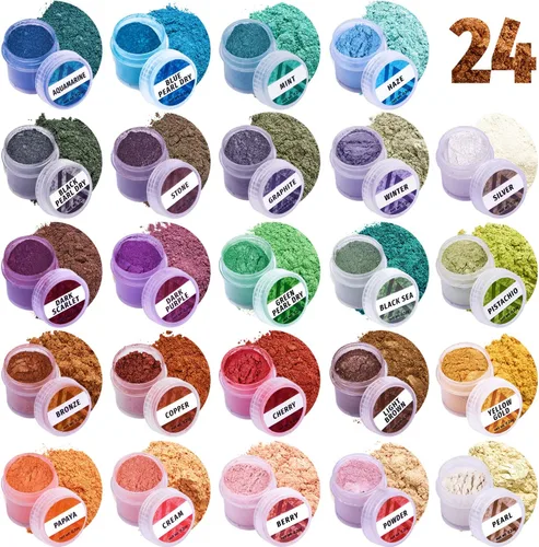 Vista 10 de Polvo de mica cereza 2 oz - Tinte para hacer jabón - Color único - Suministros para hacer jabón a mano - Pigmento de color de resina epoxi - Polvo