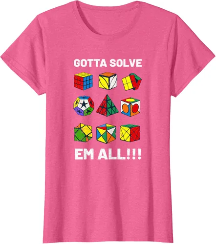Vista 65 de Camiseta competitiva Puzzle Cube Gotta Solve Em All Speed Cubing