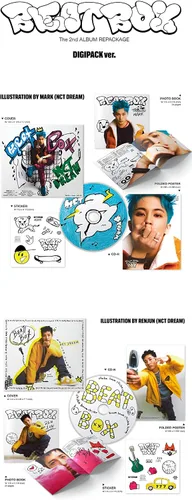 Vista 2 de DREAMUS NCT Dream Beatbox 2º álbum de reenvasado Versión Digipack Contenido+Póster Plegable+Seguimiento Sellado (al azar)