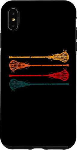 Vista 7 de iPhone 15 Lacrosse Lacrosse Sticks hombres mujeres niñas niños retro caso