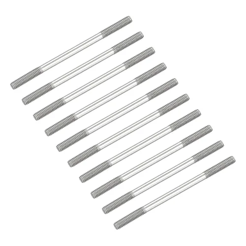 Vista 9 de METALLIXITY Tornillos de doble extremo (rosca M3, 0.787 in de longitud), 20 unidades, acero inoxidable 304, pernos de varilla roscados dobles