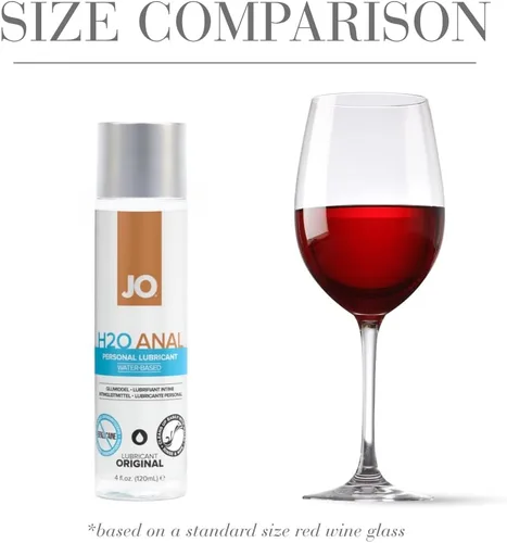 Vista 3 de JO Lubricante anal a base de agua - Lubricante personal para juego anal - Larga duración, deslizamiento suave - 4 onzas líquidas
