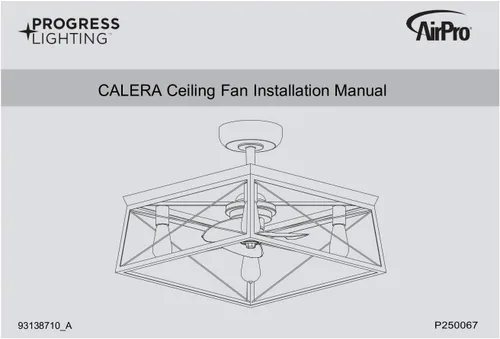 Vista 13 de Briarwood Collection - Ventilador de techo galvanizado con motor de CA de 3 aspas de 22 pulgadas
