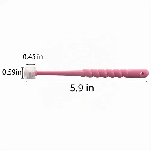 Vista 5 de VTurboWay Cepillo de dientes para mascotas de 360 grados para cachorros, perros pequeños y gatos, los colores pueden variar