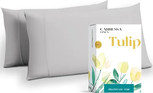 Vista 43 de Carressa Linen - Juego de sábanas individuales 100% algodón egipcio - Juego de sábanas individuales de 800 hilos de algodón egipcio