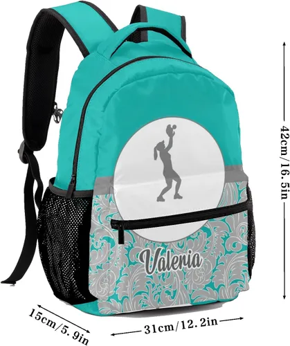 Vista 7 de Personalizado Nombre Personalizado Jugador de Softbol Unisex Mochila para Niños Niños Personal de Oficina Diario, personalizado 3, Mochilas Daypack