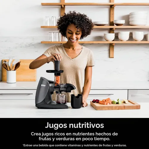 Vista 5 de Ninja JC101 Cold Press Pro Juicer, fácil de limpiar, 1ª generación, grafito