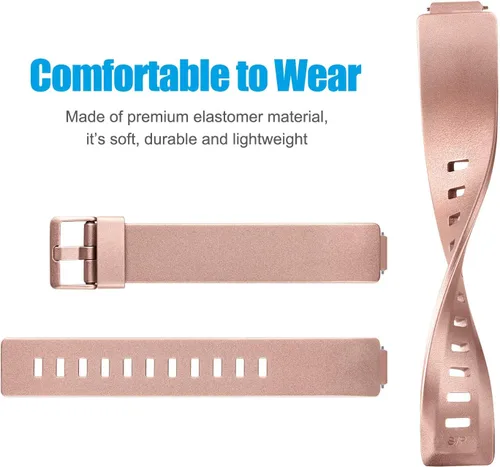 Vista 2 de AK Pulseras de TPU suaves compatibles con Fitbit Inspire 2/Fitbit Inspire HR/Fitbit Inspire/Fitbit Ace 2, correas deportivas impermeables