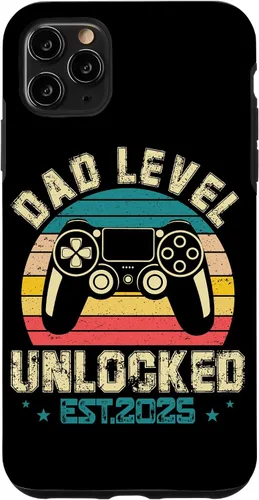 Vista 13 de iPhone XR Dad Level Unlocked EST.2025 Retro Style Case
