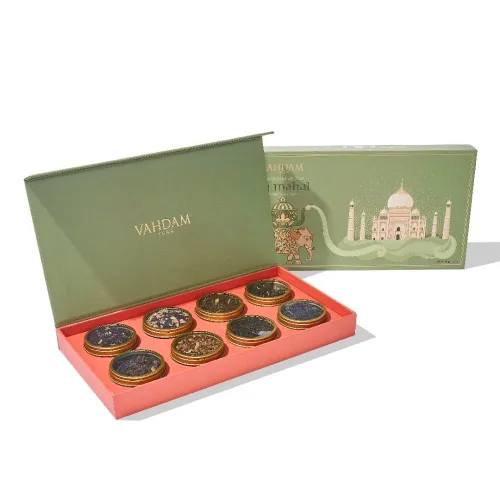 Vista 10 de VAHDAM - Juego de regalo de té de fin de semana en Londres, caja de regalo de edición de viaje, 9 variedades de Chai y té negro, sin gluten, sin OMG