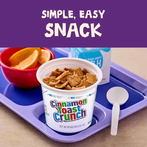 Vista 8 de Cinnamon Toast Crunch Cereales, tazas de una sola porción, 60 unidades, caja de 7.5 libras