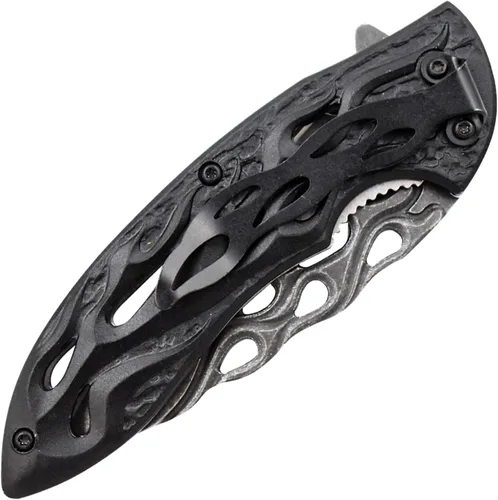Vista 8 de Snake Eye Tactical Cuchillo plegable de bolsillo con mango de diseño suave y hermoso para todos los días (C5)