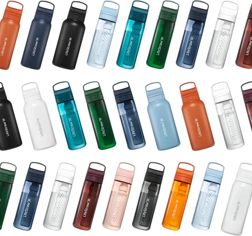Vista 4 de LifeStraw Go Series - Microfiltro de membrana de repuesto para botella de agua con filtro de carbono incluido