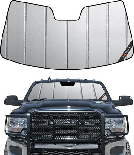 Vista 12 de Parasol para parabrisas Ram 2500/3500/4500/5500 2019-2025 con sensor de 5 pulgadas de ancho para ventana delantera, protección